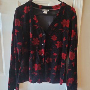 Jonden Velvet Button down top